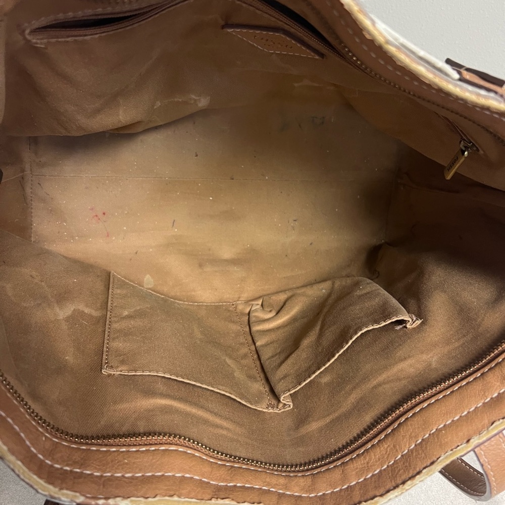 Fossil Emma Tote Bag Grey, Cream, Beige - Picture 6 of 8